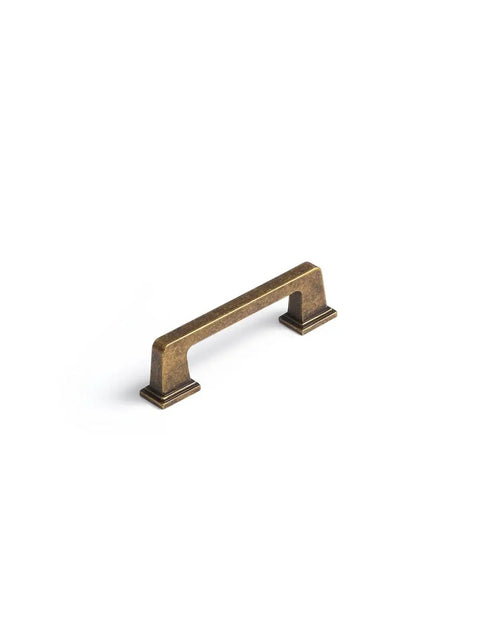 10 Pack Antique Brass Cabinet Pulls With 3 Inch Center Hole Retro Vintage Square Drawer Pulls For Cabinets Cupboard And Kitchen Hardware