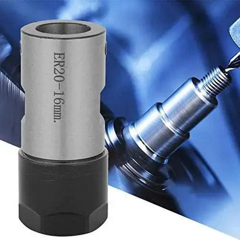 Collet Block For CNC Lathe Chuck Holder With 16mm Clamp Rod, ER20 Style High Precision Shaft Clamp Tool For Spindle Motors.