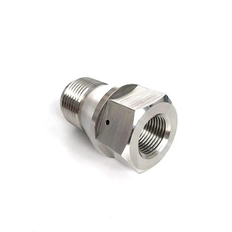 Outlet Body Adapter 87K 0421011 for Waterjet Cutting Machines, standard size, metal construction, compatible with 94K pumps.