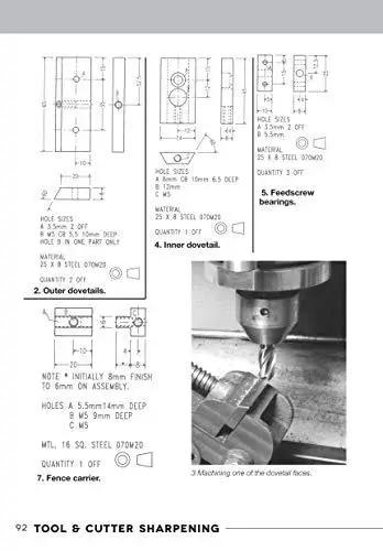 Machining diagram from 'Sharpen Your Tools At Home A Practical How To Guide For Tool And Cutter Sharpening For Home Machinists' book