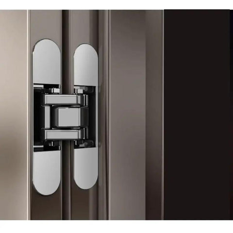 Three Dimensional Invisible Door Hinge For Wooden Doors Hidden Hinge For Foldable Blind Doors Cross 180 Degree Inside And Outside Opening Easy Install One Piece