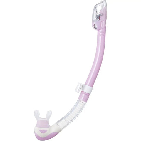 Hyperdry Elite II Dry Top Snorkel For Scuba Diving Gear With Translucent Tubing Low Profile Water Blocking Design Quick Close Gasket System Silicone Mouthpiece