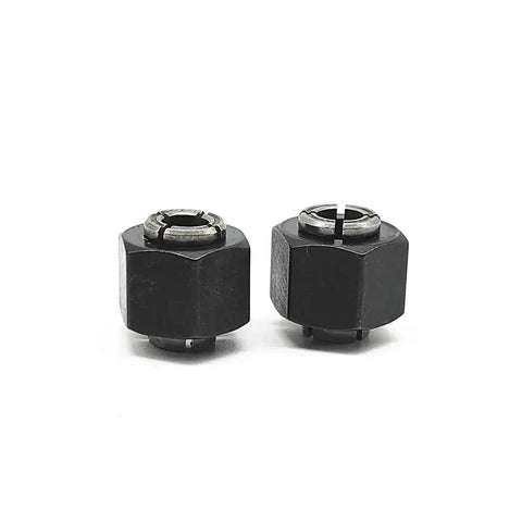 2 Pack 1/4 Inch Router Collet With Nut Replacement For A24215SV And DWP611 Series Routers, Quick Install, Beefy Clamp, Black Finish