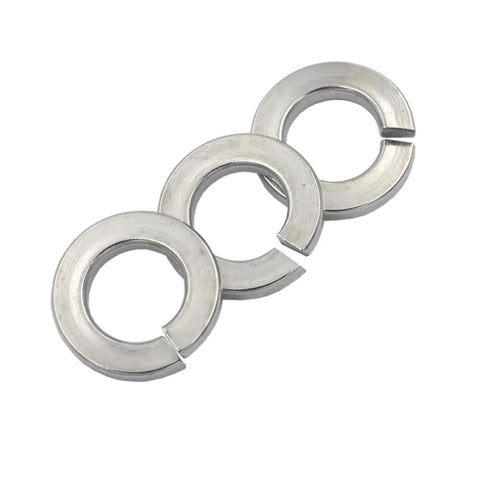 Spring lock washers, 304 stainless steel, 3/8 in, set of three