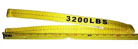 Everest C1150 1 in x 3 ft flat endless yellow lifting sling with 3200 lbs WLL
