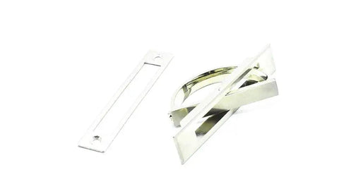 Invisible Cabinet Handles Pack Of 2 Hidden Concealed Tatami Handles Zinc Alloy With 180 Degree Rotation shown disassembled.