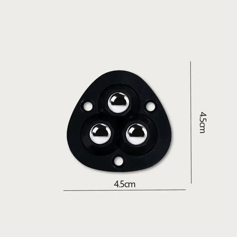 4 Pcs Self Adhesive Mini Casters Wheels For Appliances And Furniture 1.8 Inch 360 Degree Swivel No Drill Peel And Stick Silent Glide