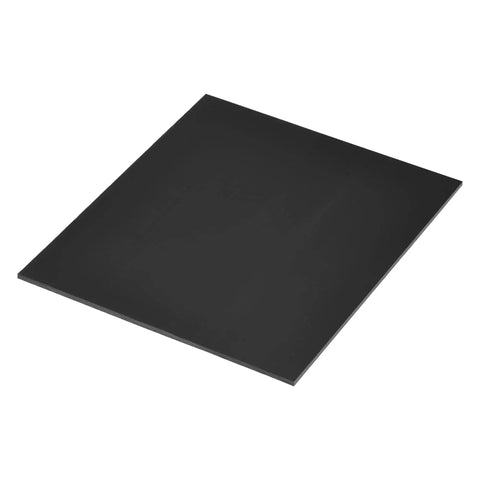 Ultra Tough UHMW Sheet Black For Bearings And Liners 6.1 X 6.1 X 0.12 Inch Self Lubricating Abrasion Resistant High Strength Plastic Board Ideal For Bushings Liners And DIY Projects By Meccanixity displayed on a white background.