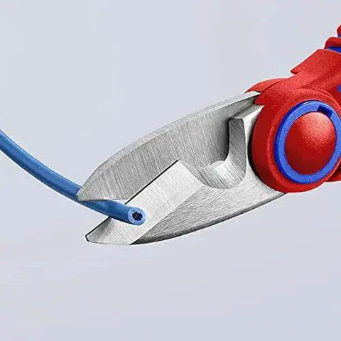 Electricians Shears With Ferrule Crimp Area Up To 6 Square Millimeters cutting cable with stainless steel serrated blades