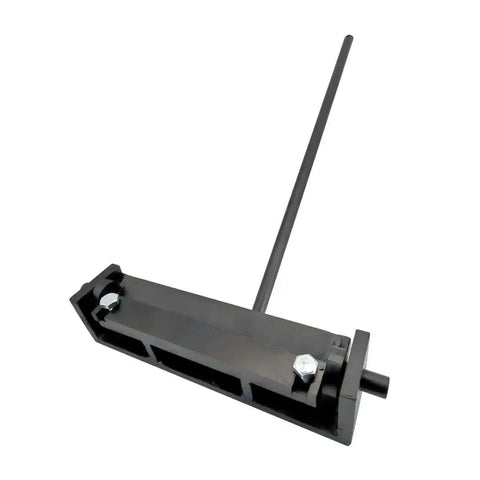 7.45 Inch Steel Sheet Metal Bending Brake Dope Mini Pan Brake Tool Benchtop Metal Bender, side view showing compact design