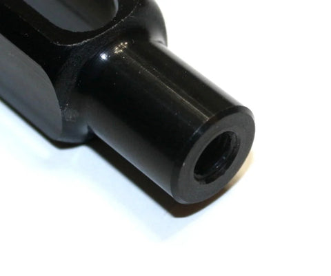 Throttle Rod Clevis Kit With 6061 Billet Aluminum Black Anodized Finish For Go Kart Racing 1/4-28 Threaded close-up