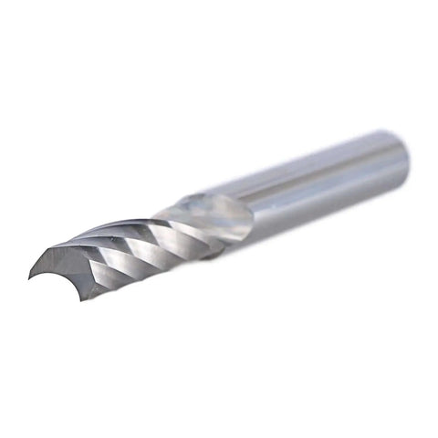 O Flute Spiral Router Bit Set With Five Pieces And Quarter Inch Shank One Inch Cutting Length One Quarter Inch Cutting Diameter And Two And A Half Inch Overall Length For DIY CNC Routers Upcut Carbide End Mills Smooth Chip Removal SpeTool
