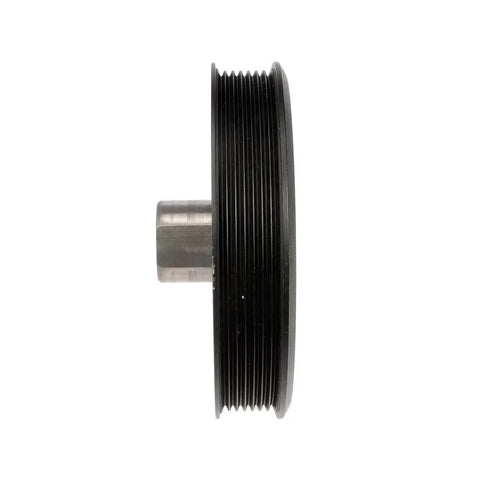Side view of Pontiac G6 Harmonic Balancer Replacement For 2009 2010 Black Serpentine Drive Belt With Keyway 55.5mm Depth Fits OEM 12595291 12623797