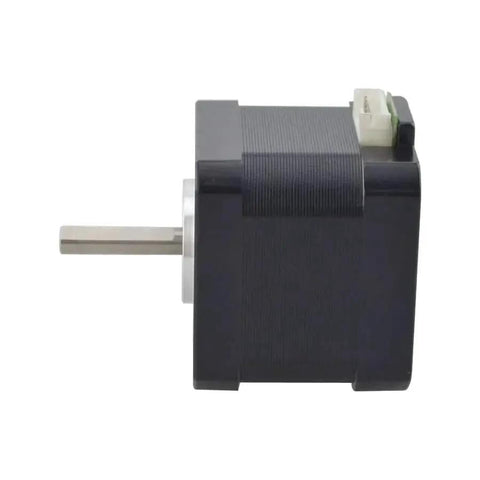 Side view of Nema 17 Stepper Motor By JOYNANO for 3D Printer or CNC, metal body, showing shaft and XH2.54 connector.