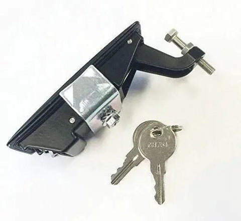 2 Pack Compression Latches Adjustable Grip 0.04 To 0.95 In Compatible C2-32-25 with keys, zinc alloy, side view