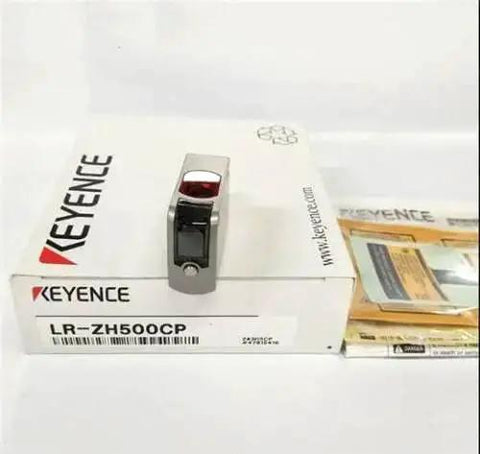 LR ZH500CP Laser Sensor UCD Distance Based With PNP Output M8 4 Pin Cable Industrial Grade New In Box with manual visible.
