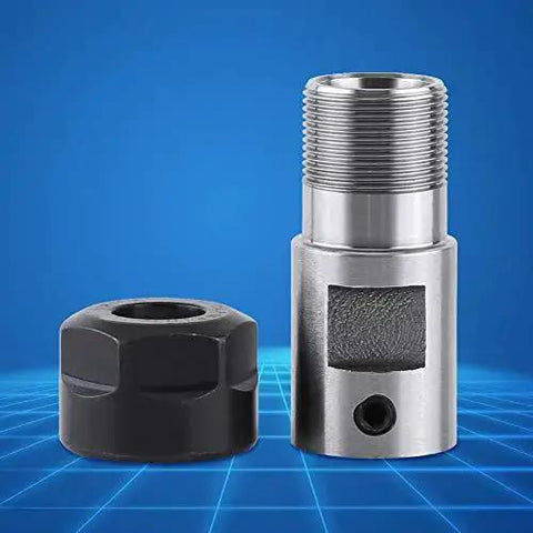 5mm CNC Metal Mill Spindle Collet Holder With Straight Shank And Clamping Nut, Balanced Steel Design for Precision Milling