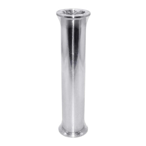 Beduan sanitary 1.5-in tri-clamp stainless steel spool tube, 8 in long, seamless round tubing with 50.5 mm ferrule flange