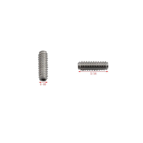 25 Pieces Stainless Steel Hex Socket Screws Set 4-40 X 5/16 Inch Cup Point Allen Head With Hex Key Wrench Built For Garage DIY