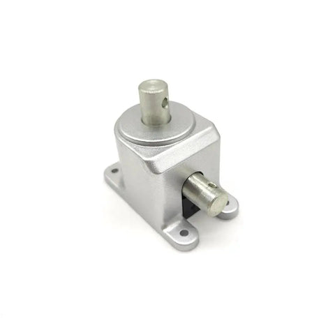 Right Angle Bevel Gearbox 1.5 Module 20 Teeth 90 Degree Drive Shaft 15mm For DIY in a metal housing, front view