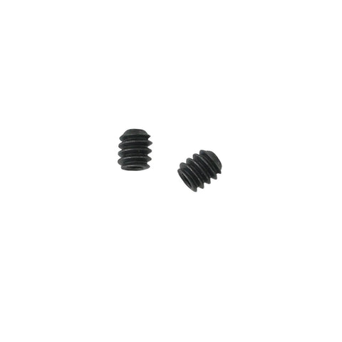 Two pieces from Twenty Five Piece 4-40 X 1/8 Inch Stainless Steel Allen Head Socket Set Screws Cup Point With Hex Key Wrench Black Oxide Finish