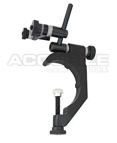 Universal Indicator Holder For Dial Test Indicator 0.03 In By 0.0005 In, Precision Clamping With One And Seven Eighths Inches Width, Arm Length From Clamp Four And A Half Inches, Reach Up To Twelve Inches In Diameter For Wide Coverage, Model HE20-1501.