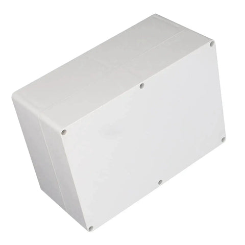 IP65 Electrical Junction Box Heavy Duty Flame Retardant ABS Plastic Enclosure With Screws And Cable For Power Distribution Control Panels At Industrial Construction Sites Outdoor Weatherproof 263x182x125 Mm