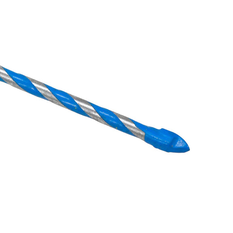 Close-up of drill bit from 10 Piece Glass Tile Ceramic Drill Bit Set One Eighth Inch Dope Tungsten Carbide Tips For Glass Tile And Ceramic Surfaces