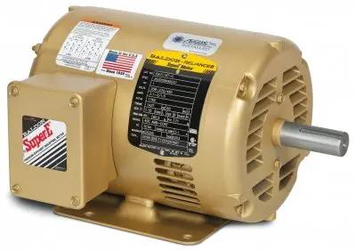 3.75 HP 3-Phase Electric Motor, 1160 RPM, 208-230/460V, 56 Frame, flange & foot mount, side view