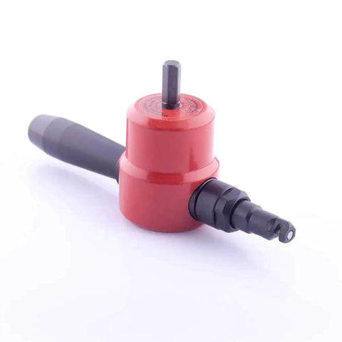 Drill attachment nibbler for flat and corrugated sheet metal up to 14 gauge safe burr-free cut versatile 360-degree cutting