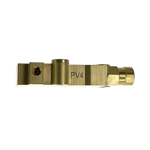 PowerWorks PV4 brake proportioning valve, brass finish, auto brake system component