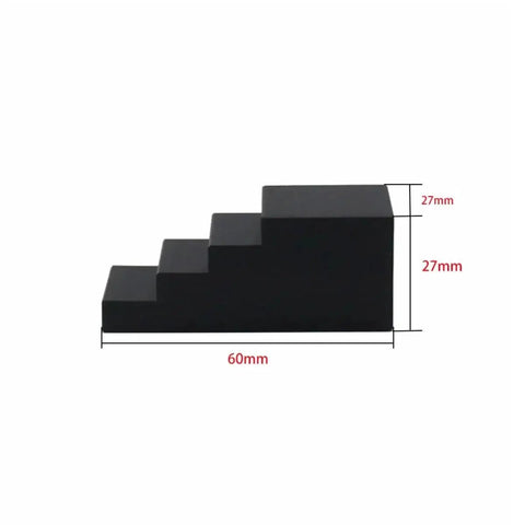 Mobestech motorcycle hub nut tool, black stepped wedge, 60mm long with 27mm increments.