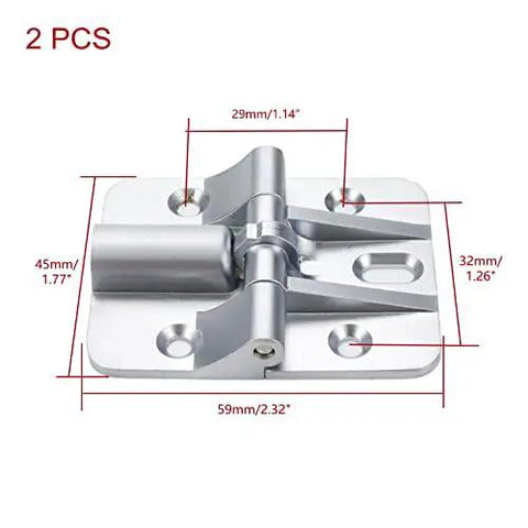2 Pack Heavy Duty Adjustable Torque Door Hinge Set In Zinc Alloy Built To Last, 90 Degree Symmetric Torque With Pre Drilled Holes