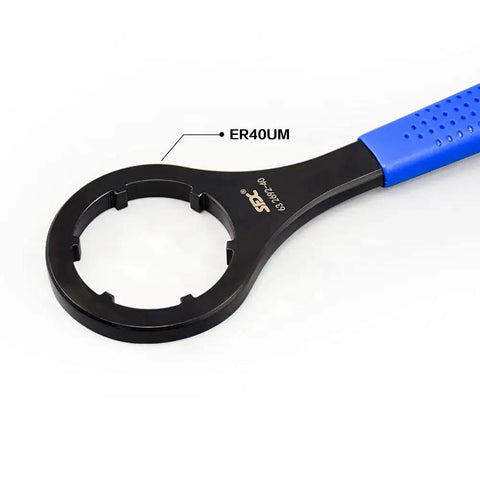 ER40 Collet Nut Wrench For Lathe And CNC Clamping Nut With Annular Groove Design For Precise Fit And No Slip, black oxide finish