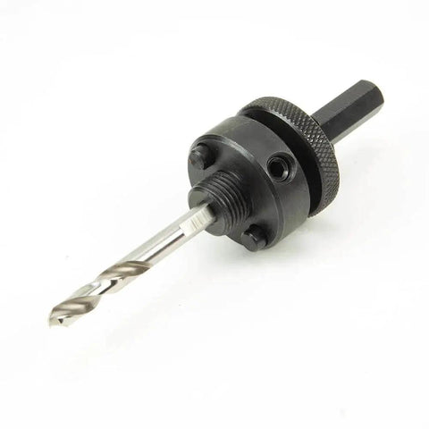 7/16 Inch Hole Saw Arbor With Pins Built Tough for Quick Locking and Solid Hold, Fits 1 3/8 Inch to 6 3/8 Inch Hole Saws, Hardened Mandrel