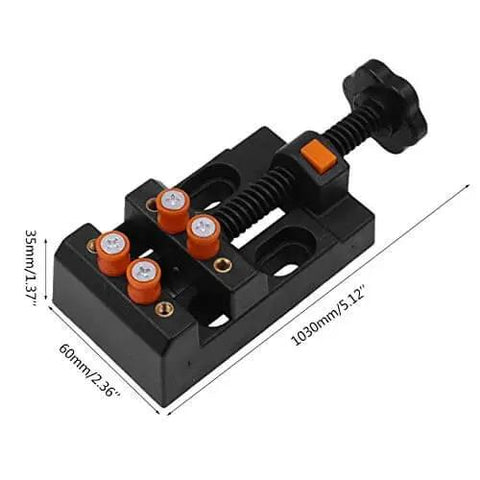 Heavy Duty Table Vise Mounting Fixture for Woodworking and Carving Holds Regular and Irregular Shapes Tight Bench Clamp