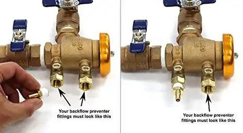 Valve Adapters Kit For Sprinkler Winterization Featuring Schrader Valve To Male NPT Fittings Lead Free Brass Installation Guide