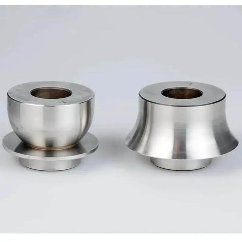 1 Inch Bead Roller Round Over Die Set in Cr12 Steel for auto body and sheet metal, side view of die set, fits most bead rollers