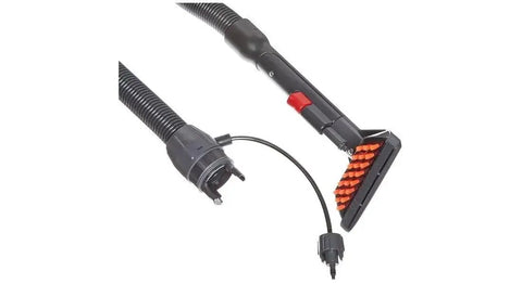 Bissell commercial hose and upholstery tool with black hose and orange brush head for BG10 deep-cleaning machine