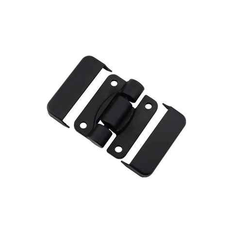 Plastic torque hinge for cabinet doors, 4.0 N·m, black, 1-piece, front view