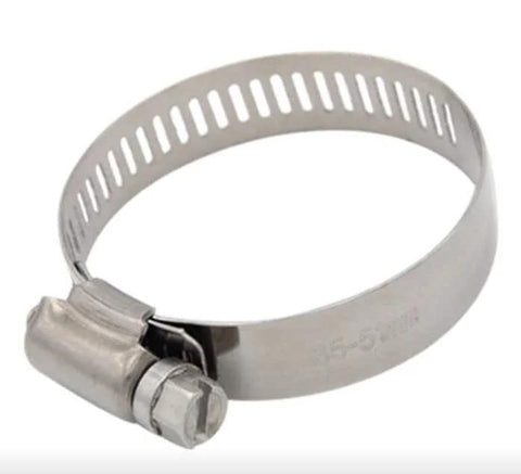 Premium Marine Grade 316 Stainless Steel Hose Clamp with 12.7mm Band for Saltwater Boats front view