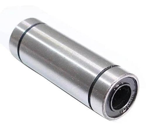 Side view of Two Pack LM12LUU 12mm Long Linear Ball Bearing Bushing 12 x 21 x 57mm, Chrome Steel Pro-Grade Linear Guide Bearing Set.
