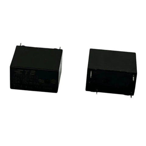 Set Of 2 10A 12V DC SPST 4 Pin Go To General Purpose Relay for DIY Projects and Automotive Electronics, black rectangular design