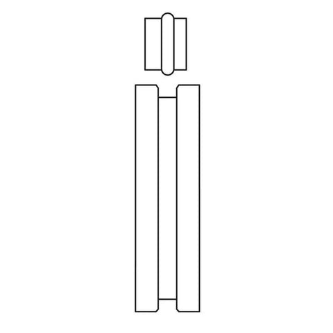 Diagram of Motorized Bead Roller Die Set For Tube Beading Upgrade Fits Three Quarter Inch Shafts And 2.5 Inch Shaft Spacing.
