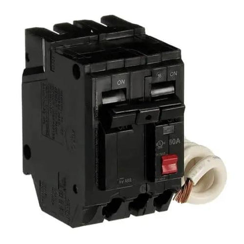 60 Amp Double-Pole Ground Fault Circuit Breaker with Self-Test, GFCI Safety Unit for Residential, Commercial & Industrial Panel Use, Model THQL2160GFT2P