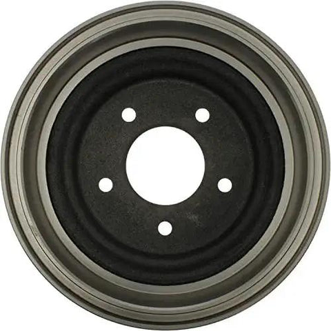 Front view of a Centric C-Tek rear brake drum with five lug holes and central bore.