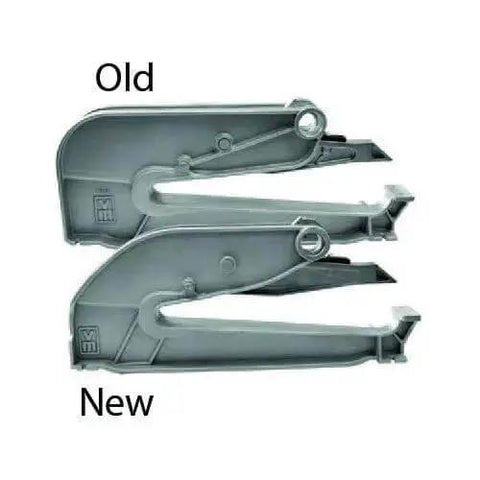 Comparison of old and new components of Metal Master 20 Siding Brakes 60 Series Contractor Model Pro Grade Built Tough Tool.