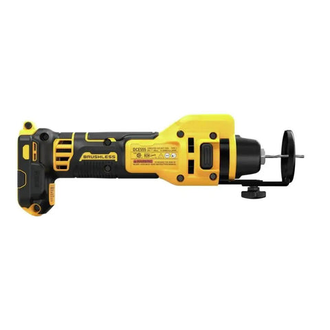 20V Max XR Brushless Drywall Cutout Tool Tool Only No Wrench Bit Changes LED Light 26,000 RPM for Fast Smooth Cuts Ideal For Pro DIYers And Renovations Built For Long-Lasting Tough Jobs DCE555B on white background