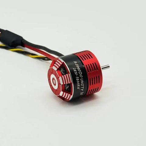 KMD Unity 10 Competition 2-In-1 Brushless Outrunner Motor With Integrated ESC for 1/10 RC Rock Crawler, side view