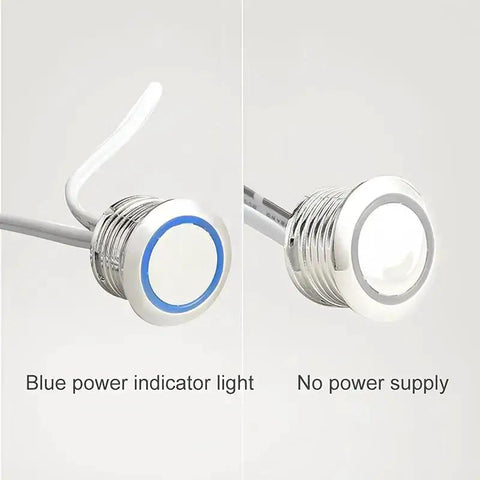 Hidden Touch Dimmer Switch For 12V 24V LED Strips Stepless Brightness Controller With LED Indicator Metallic Panel